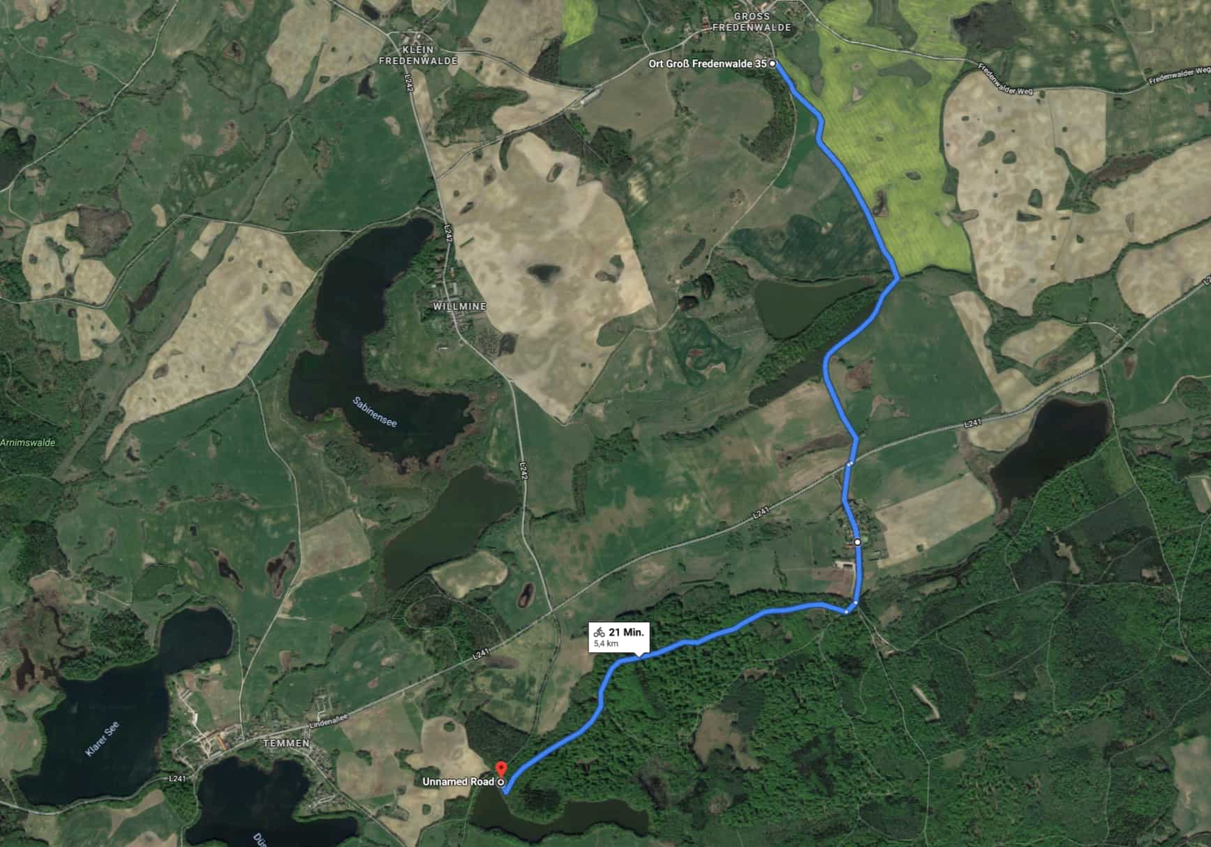 GoogleMaps%20Fredenwalde%20Schmaler%20Temmensee 131
